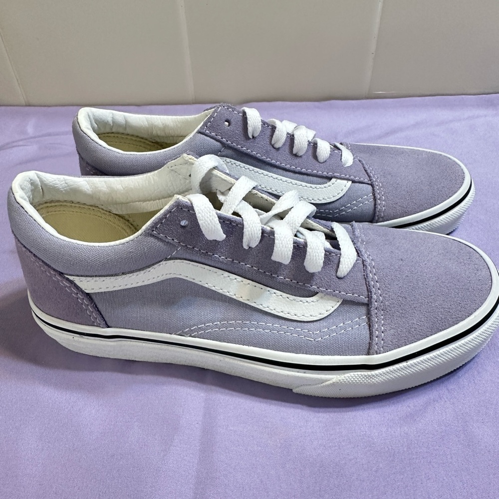 Vans Lilac and White Casual Sneakers